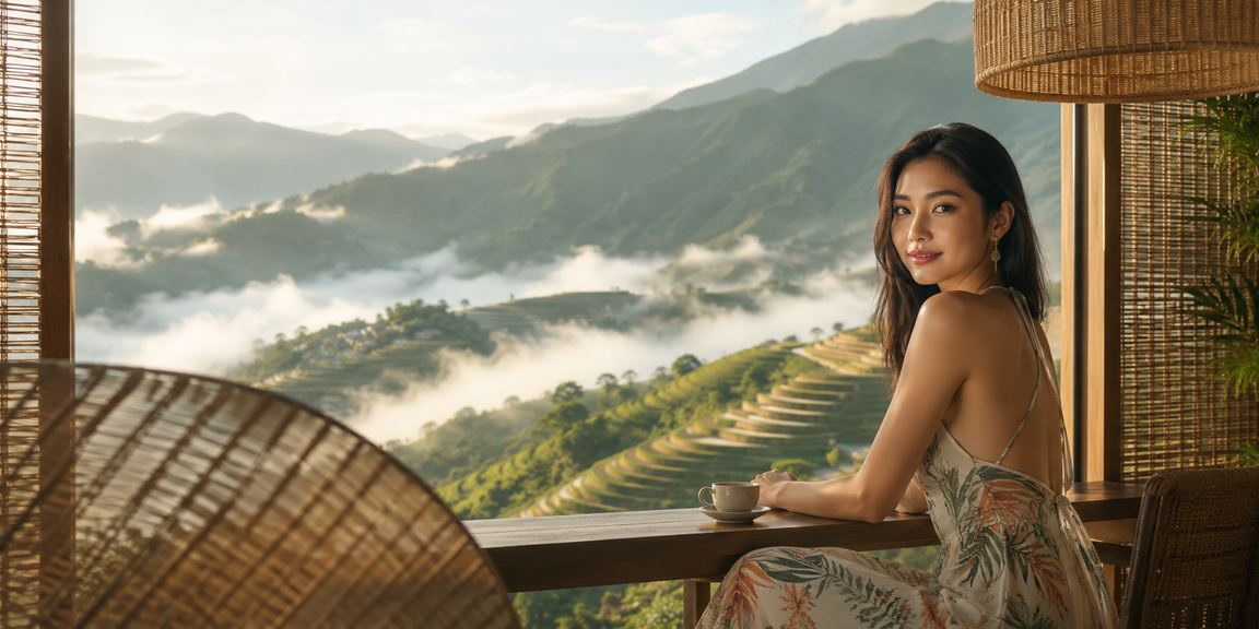 Người chơi tại Sapa theo dõi tiền thưởng casino qua điện thoại bên núi rừng